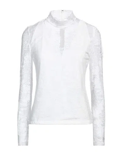 Maje Woman Top White Size 3 Polyamide, Elastane