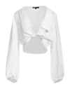 Maje Woman Top White Size 3 Polyester In White