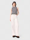 Maje Denim Bermuda Shorts In Blue