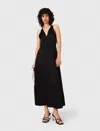 Maje Flowy Maxi Dress With Braided Back