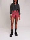 Maje Woman's Viscose Polka Dot Blouse For Spring/summer In Black
