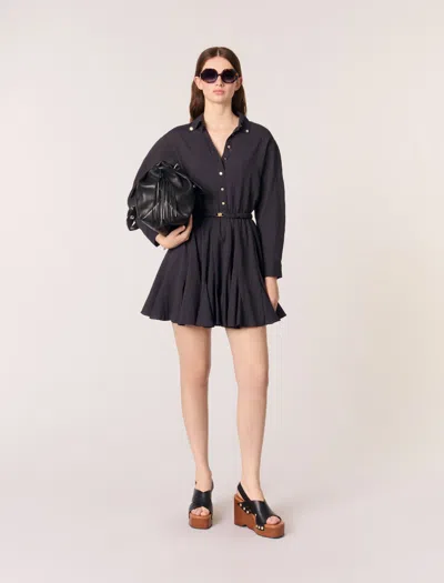 MAJE MAJE WOMAN'S VISCOSE MINI CREPE DRESS FOR SPRING/SUMMER
