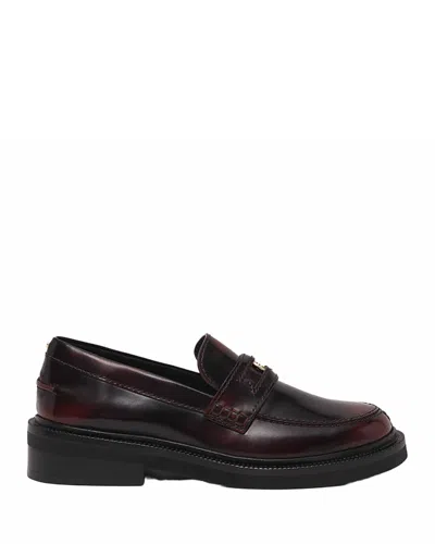 Maje Women's 124flofertold Loafer Flats In Burgundy