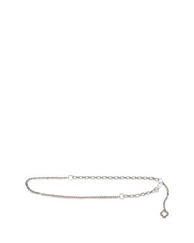 Maje Women's Chain Clover Belt In Silver