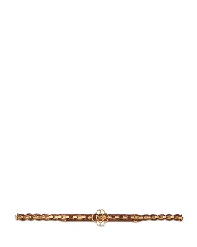 Maje Womens Bruns Interwoven Brass Belt