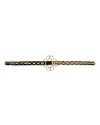 MAJE WOMEN'S CLOVER GOLD-TONE CHAIN LEATHER BELT