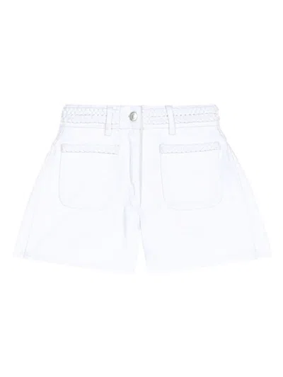 Maje Women's Denim Shorts In White