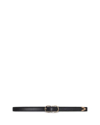 Maje Women's Double Buckle Leather Belt In Transparent