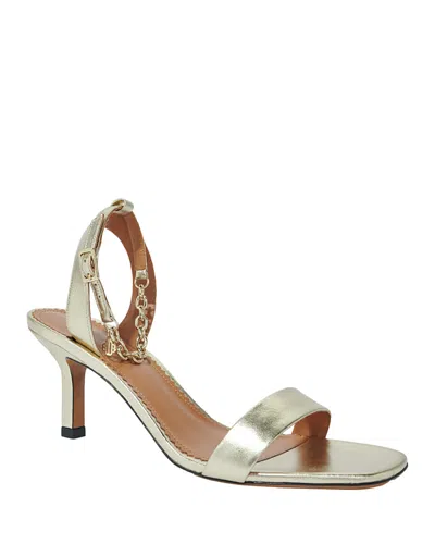 Maje Women's Filinight Ankle Strap High Heel Sandals In Light Gold