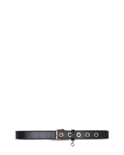 Maje Women's Leather Belt In Black