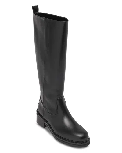 Maje Women's Leather Riding Boots In Black