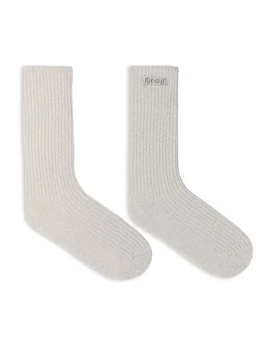 Maje Women's Lurex Socks In Silver