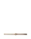 Maje Slim Belt With Clover Buckle In Gold