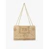 Maje Handmade Raffia Clover Bag In Naturels
