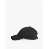 Maje Womens  Clover-embroidered Cotton Baseball Cap In Noir / Gris