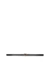 Maje Slim Heart Belt In Black