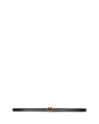 Maje Women's Slim Heart Belt In Black