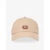 Maje Linette Baseball Cap In Brown
