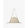 Maje Womens Beige Miss M Mini Raffia Cross-body Bag