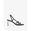 Maje 80mm Leather Sandals In Black