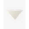 Maje Womens Triangle Cotton Scarf Blanc In Blanc
