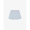 Maje Tweed Shorts With Belt In Bleus