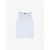 Maje Silk Vest Top In Bleus