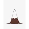 Maje Womens Brown Miss M Mini Leather Cross-body Bag