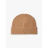 Maje Womens Bruns Clover-embellished Ribbed Wool And Cashmere-blend Hat In Bruns