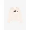 Maje Womens Ecru Amour Round-neck Wool-blend Jumper In Neutral