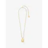 Maje Womens Gemini Zodiac-plaque Metal Necklace In Gold