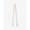 Maje Womens Short Chain Metal Shoulder Strap Gold In Gold