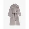 Maje Long Double-faced Coat In Multi
