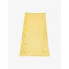 Maje Womens Jaunes / Oranges Openwork Slim-fit High-rise Crochet Midi Skirt