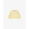 Maje Cropped Rhinestone Crochet Cardigan In Jaunes / Oranges