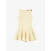 Maje Short Tweed Dress In Jaunes / Oranges