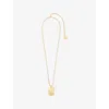Maje Womens Leo Zodiac-plaque Metal Necklace In Gold