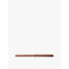 Maje Slim Clover Belt In Bruns