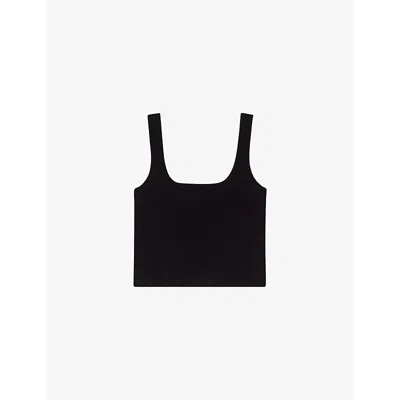 MAJE WOMENS MAJE MACLYNE SLEEVELESS STRETCH-KNIT TOP