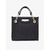 Maje Mini M Tote Bag In Noir / Gris