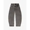 Maje Tapered-jeans In Noir / Gris