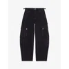 Maje Cargo Jeans In Noir / Gris