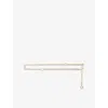 Maje Womens Clover Charm Gold-tone Brass Belt