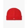 Maje Womens Rouges Clover-embellished Ribbed Wool And Cashmere-blend Hat