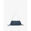 Maje Crystal-embellished Cross Body Bag In Bleus