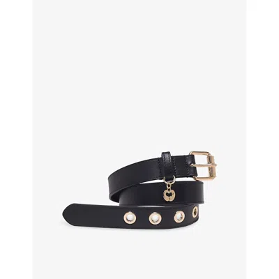 Maje Womens  Eyelet Leather Belt In Black