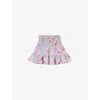 Maje Womens Multicolor Floral-print Elasticated-waist Woven Mini Skirt In Multicolor