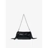 Maje Womens Black Miss M Patent-leather Clutch Bag