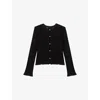 Maje 2-in-1 Cardigan In Noir / Gris