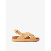 Maje Raffia-effect Flat Sandals